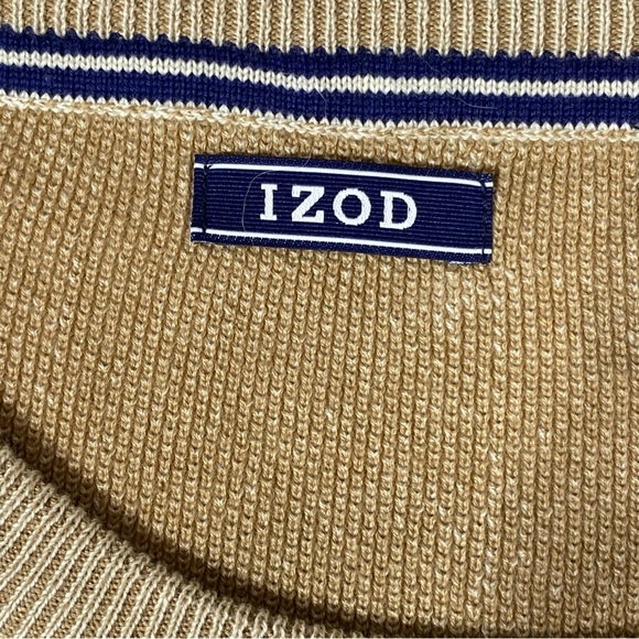IZOD Honeycomb Crewneck Sweater Men's XXL Rock Heather Pullover Knit Casual NWT - Picture 6 of 15